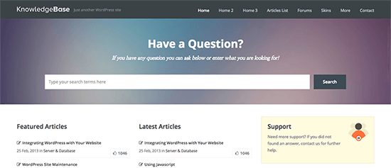ナレッジベースナレッジベースWordPressテーマ