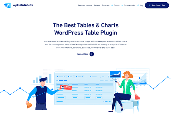 Домашняя страница wpDataTables