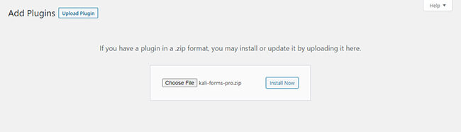 Yerel sürücünüzden eklenti yükleyin