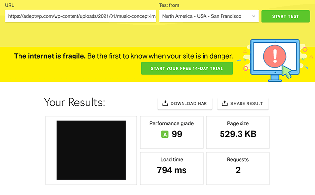 Оптимизирован и изменен размер без CDN