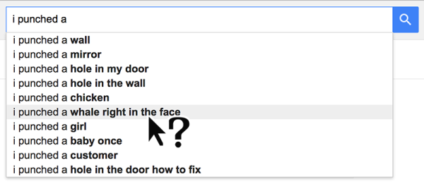 Google Suggest ผลลัพธ์แปลกๆ