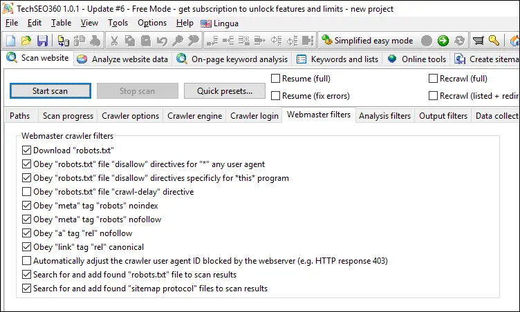 patuhi instruksi situs web