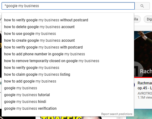 YouTube 자동 제안