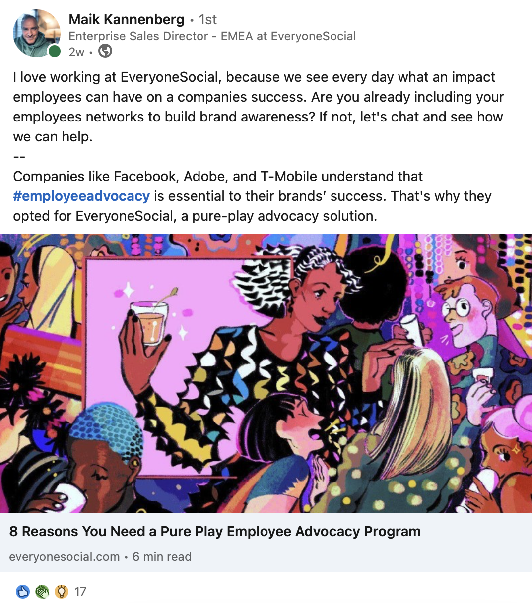 sprzedaż społecznościowa na LinkedIn