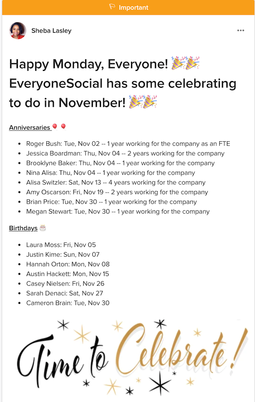 Conteúdo interno de RH para funcionários.