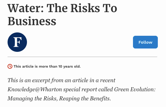 Syndizierter Inhalt auf der Forbe-Website