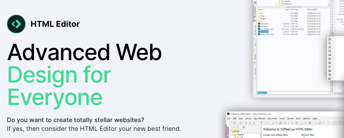 Coffeecup HTML 编辑器主页
