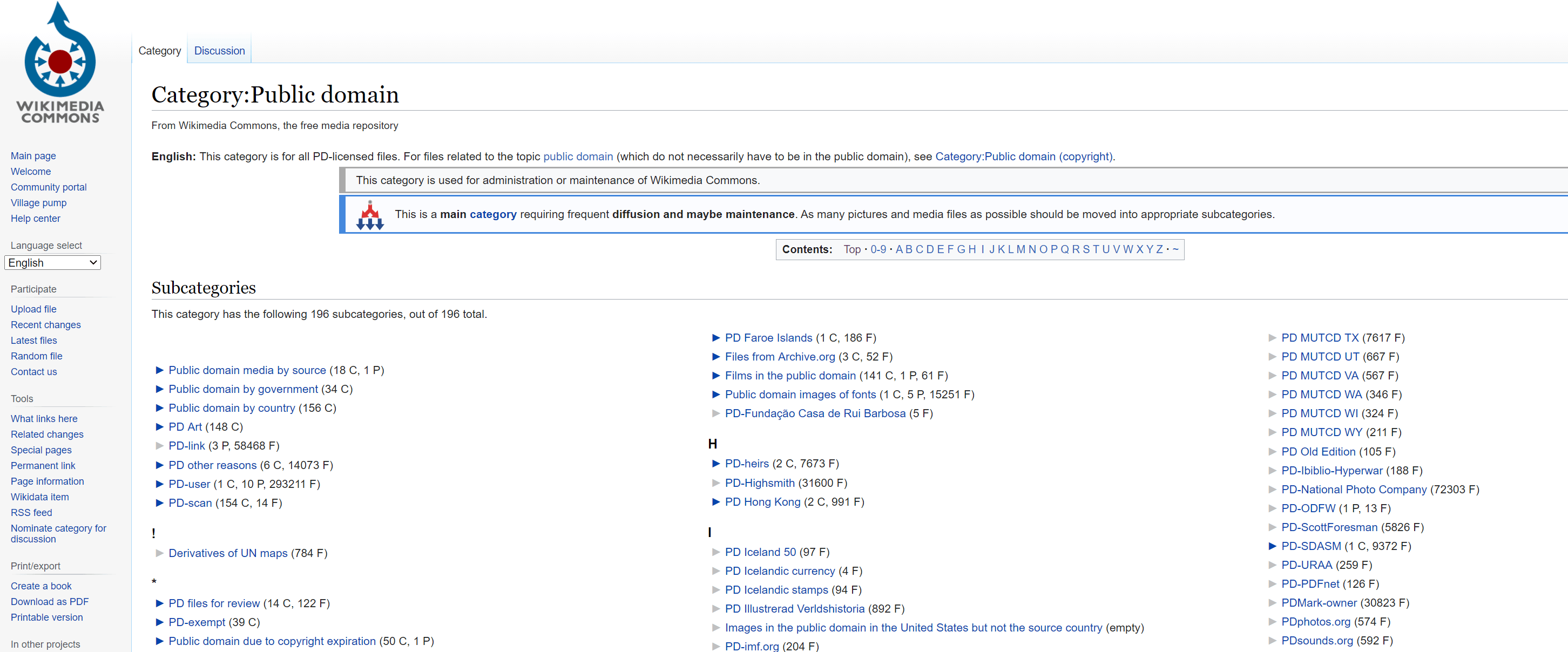 قسم صور ويكيميديا ​​المجال العام