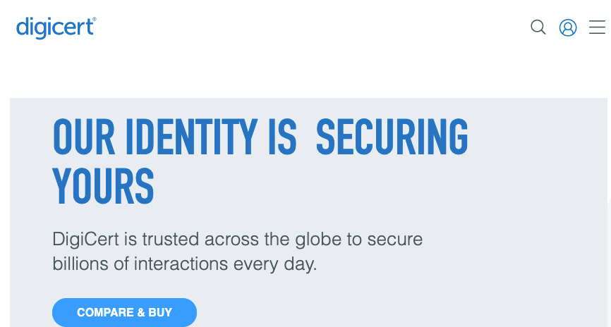 Sito Web Digicert SSL