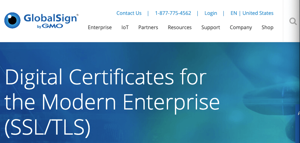 Sito Web SSL GlobalSign