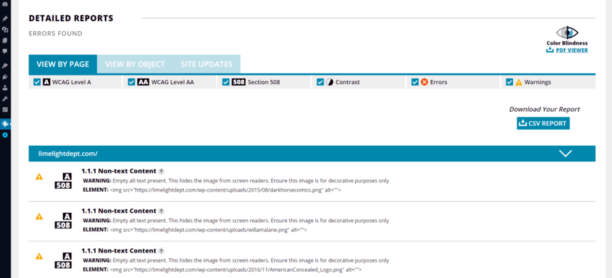 Strumento WordPress per la conformità ADA