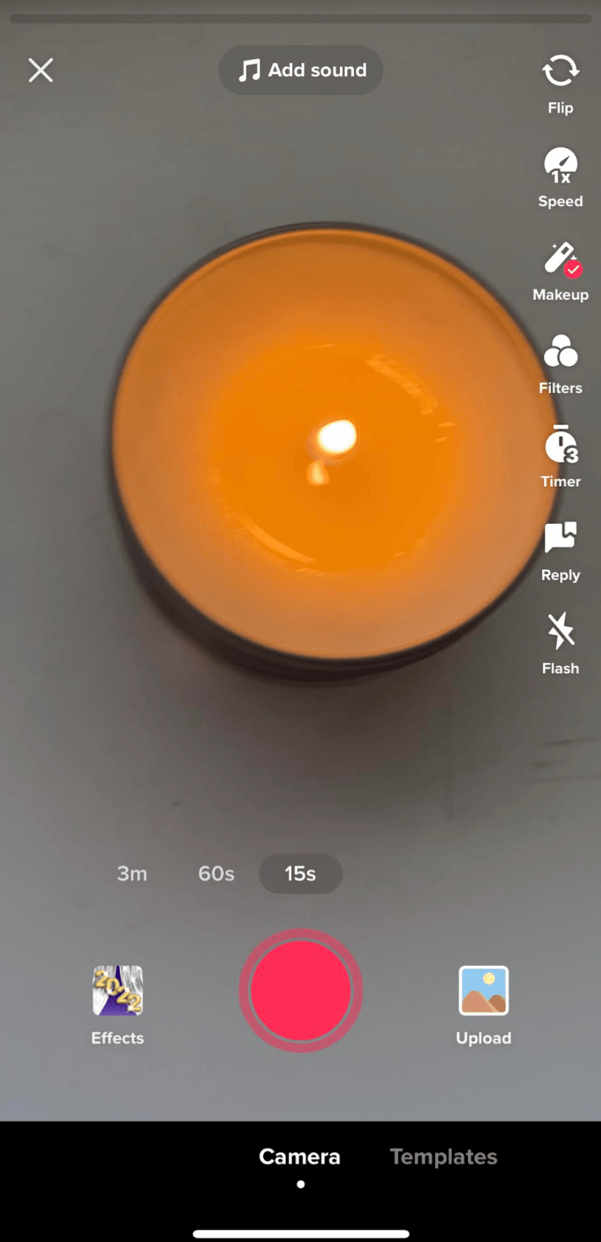 L'interfaccia dell'editor video di TikTok
