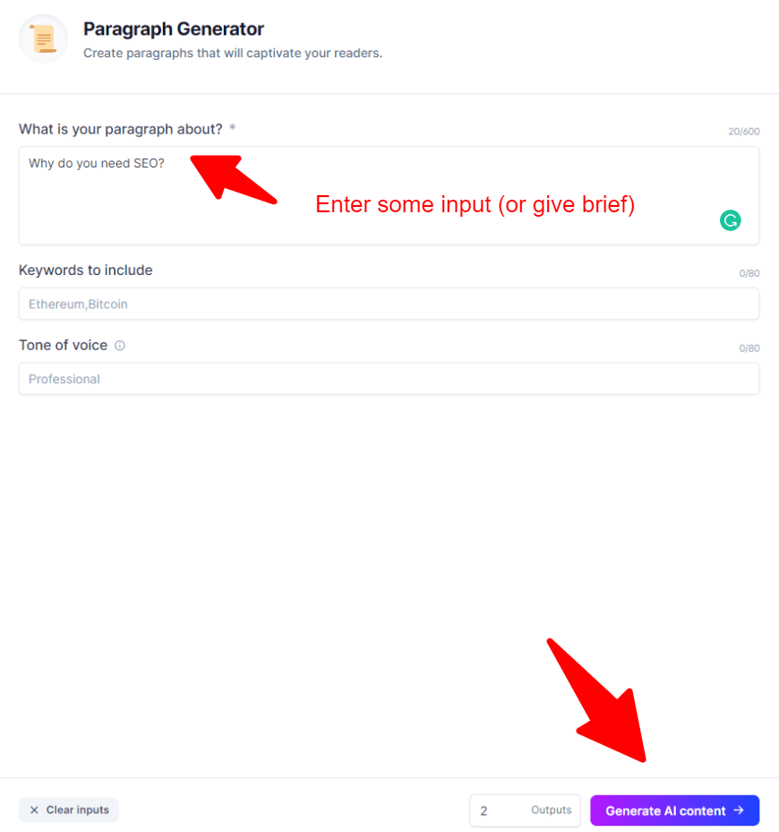 generator jasper para
