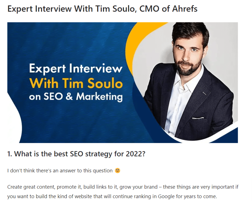 entrevista a tim soulo