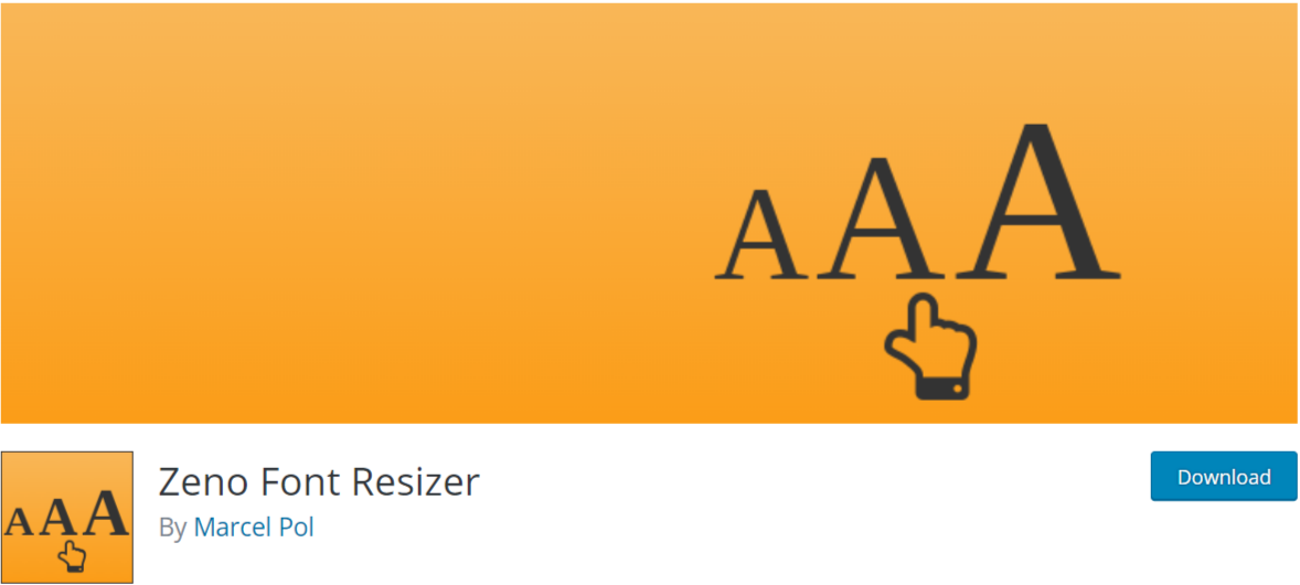 Zeno Font Resizer — 타이포그래피 WordPress 플러그인 Zeno Font Resizer — Typography WordPress Plugins