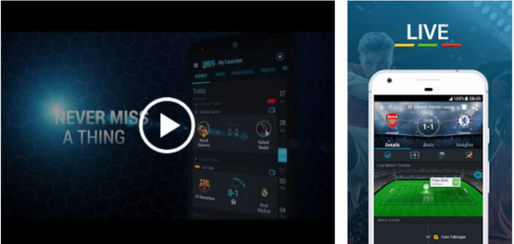 365Scores- Live Sports Streaming App