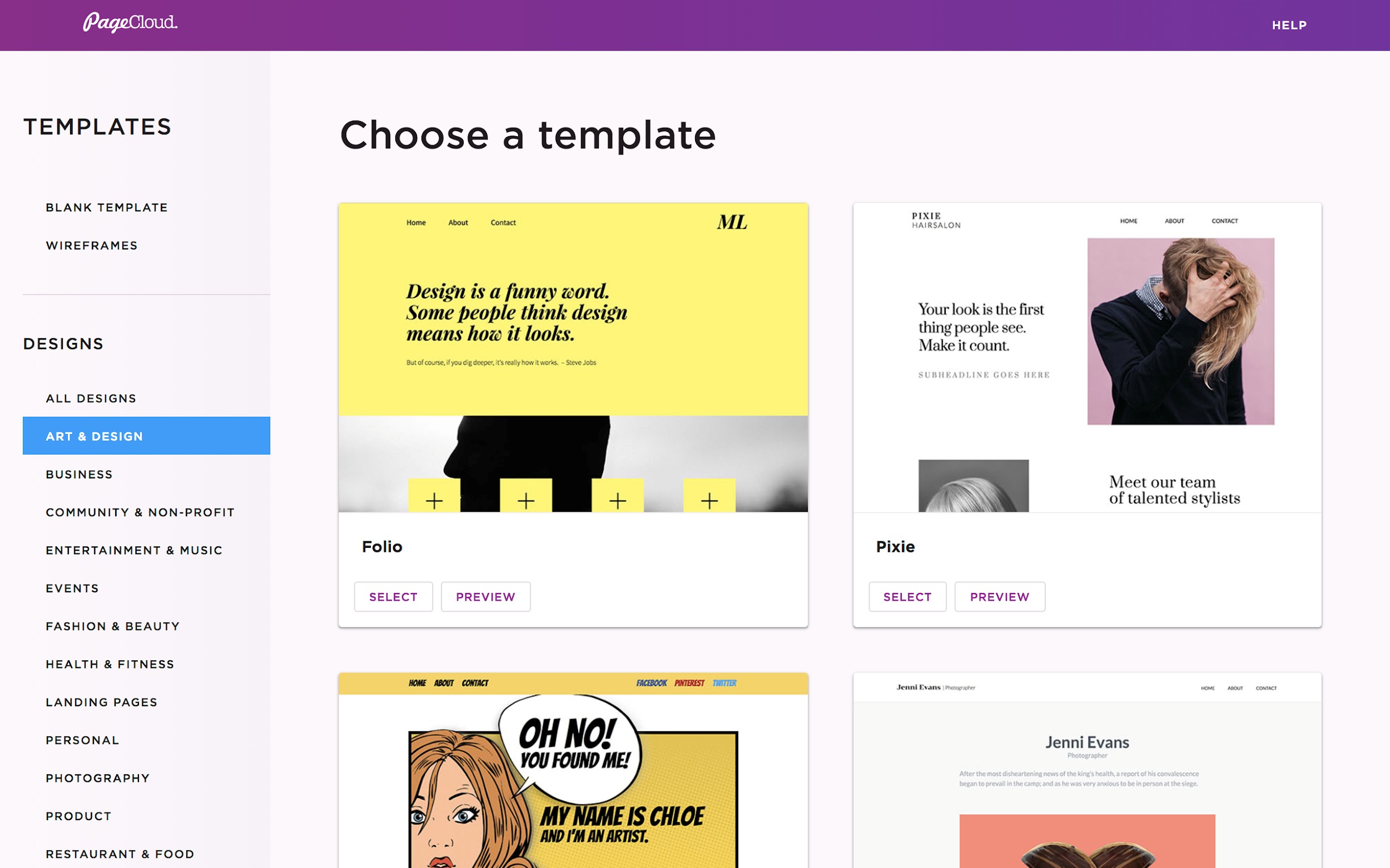 PageCloud Review- Design and Art