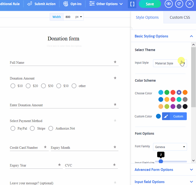 ARForms Review- Optins Configurations
