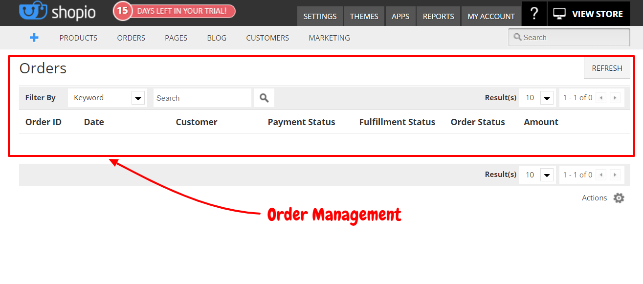 Shopio Review- Gestionarea comenzilor Shopio Review- Order Management
