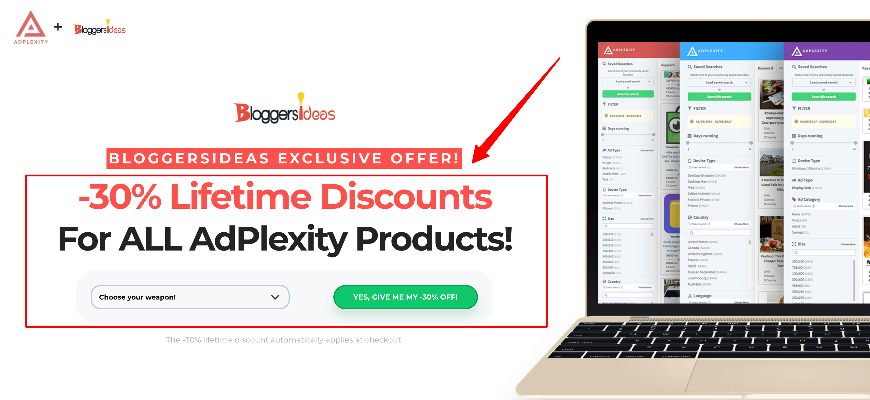 Oferta rabatowa AdPlexity