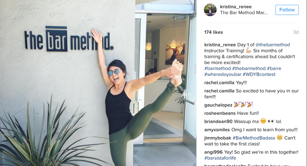 publicación de instagram del contenido generado por el empleado de un nuevo empleado