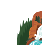 Ilustracja klifu wodnego