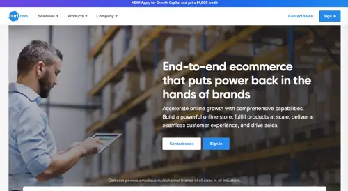 Home page of Cart.com