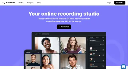 Домашняя страница Riverside.fm Home page of Riverside.fm