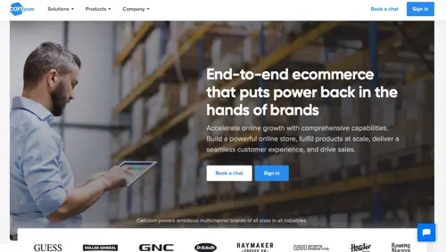 Cart.com 홈페이지 Home page of Cart.com