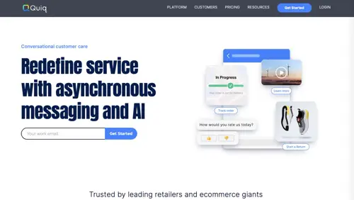 Quip 홈페이지 Home page of Quip