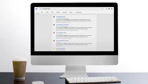 Cloud Search home page.