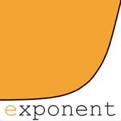 Logo eksponen dari halaman beranda Exponent logo from home page