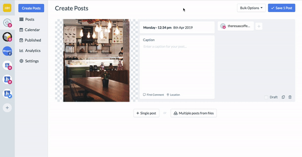 สร้างโพสต์แบบหมุนด้วย Hopper HQ
