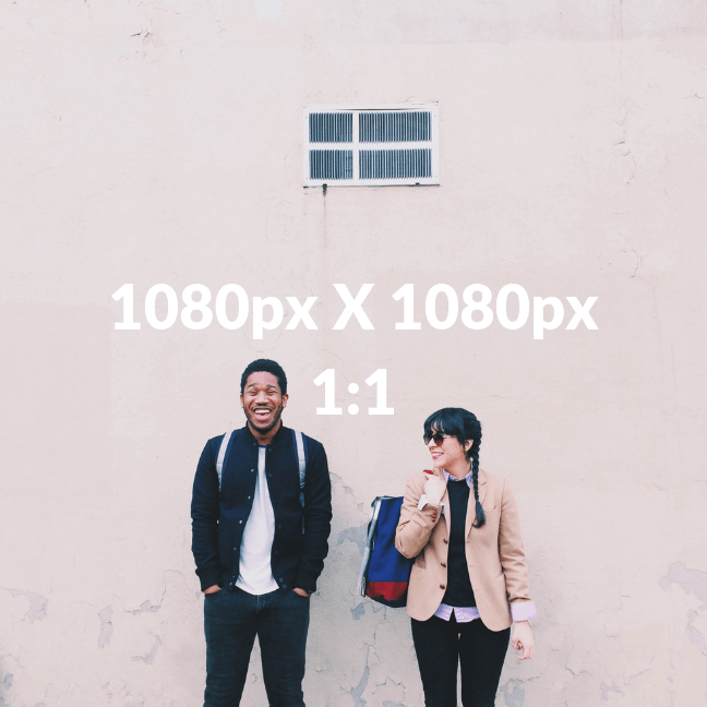 ขนาดโพสต์สี่เหลี่ยมจัตุรัส instagram