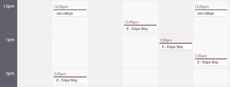 Agenda social de Edgar