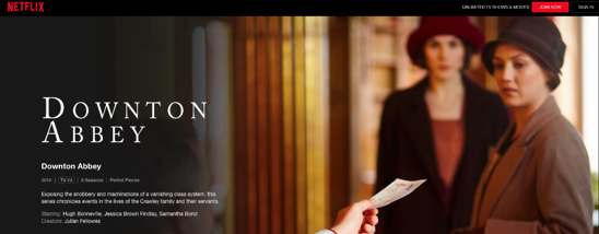 Пример узнаваемости бренда: Netflix