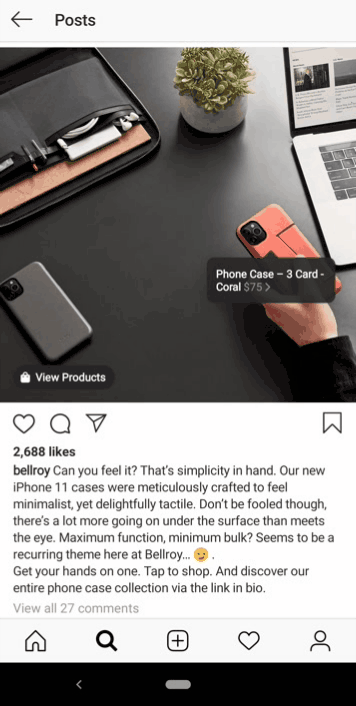 يتيح التسوق الأصلي على Instagram للعملاء الوصول إلى صفحات المنتج مباشرة من خلال علامات Instagram