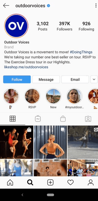 أدوات تسوق Instagram لجهات خارجية