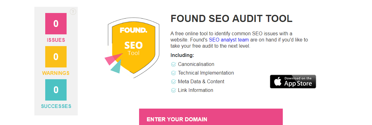 พบ - เครื่องมือตรวจสอบ seo