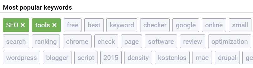 serpstat คำที่นิยมมากที่สุด