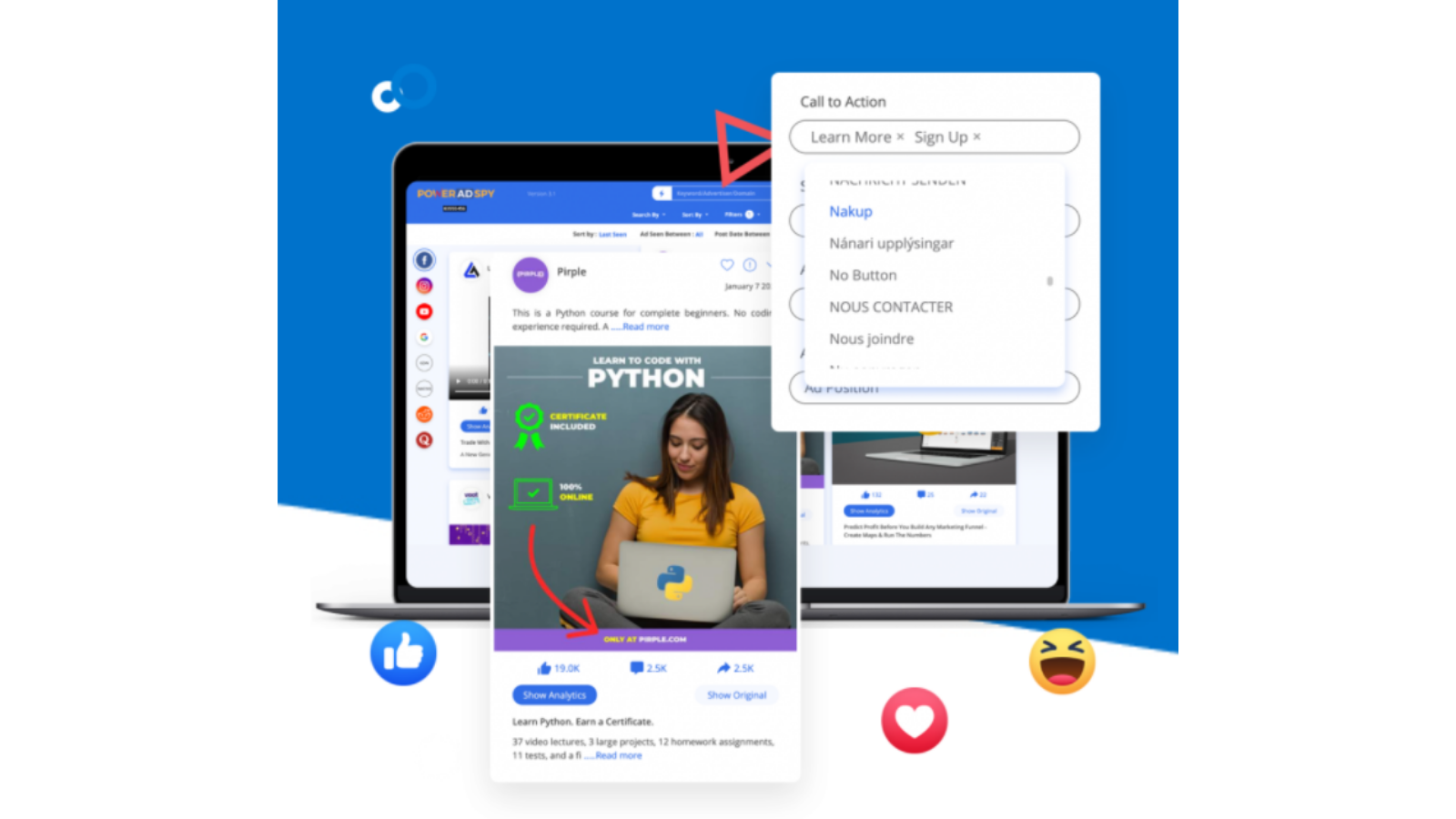 poweradspy-คุณสมบัติ