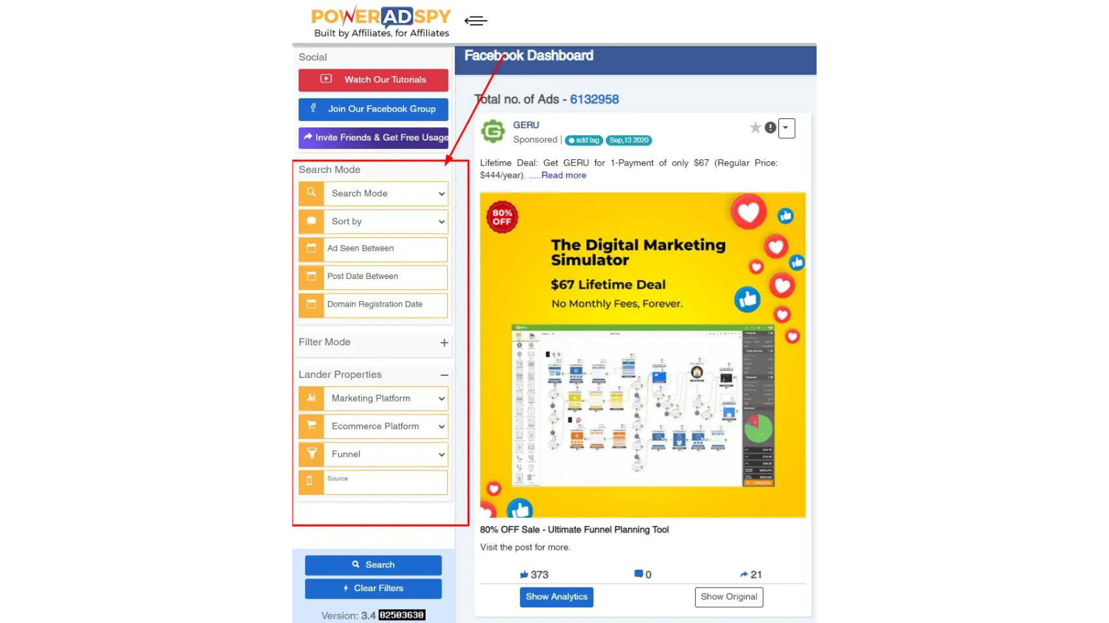 poweradspy-özellikleri