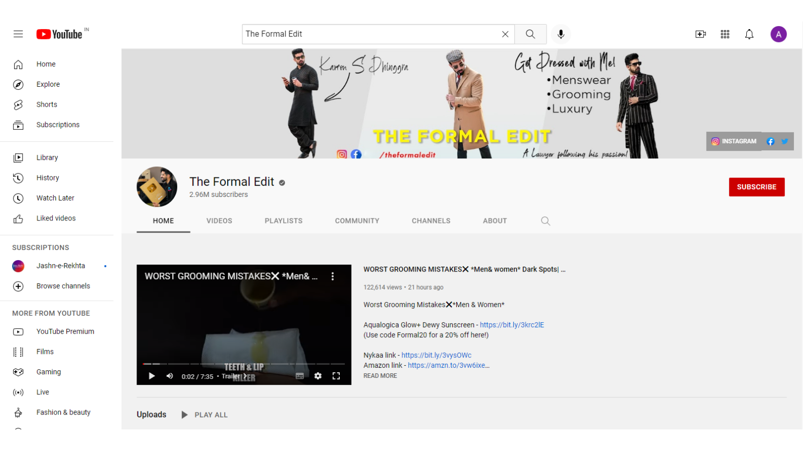 a-formal-editar-youtube-moda