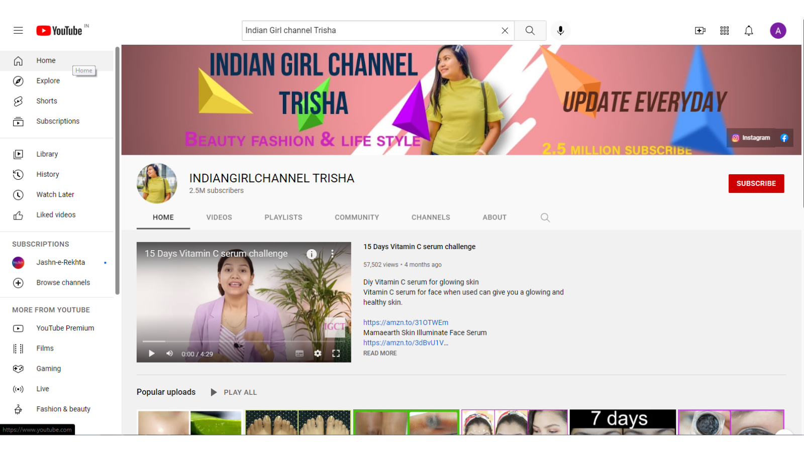 Indian-girl-trisha-youtube-moda