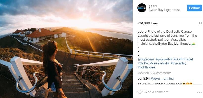 A GoPro usa o marketing do Instagram - aumente o engajamento nas mídias sociais