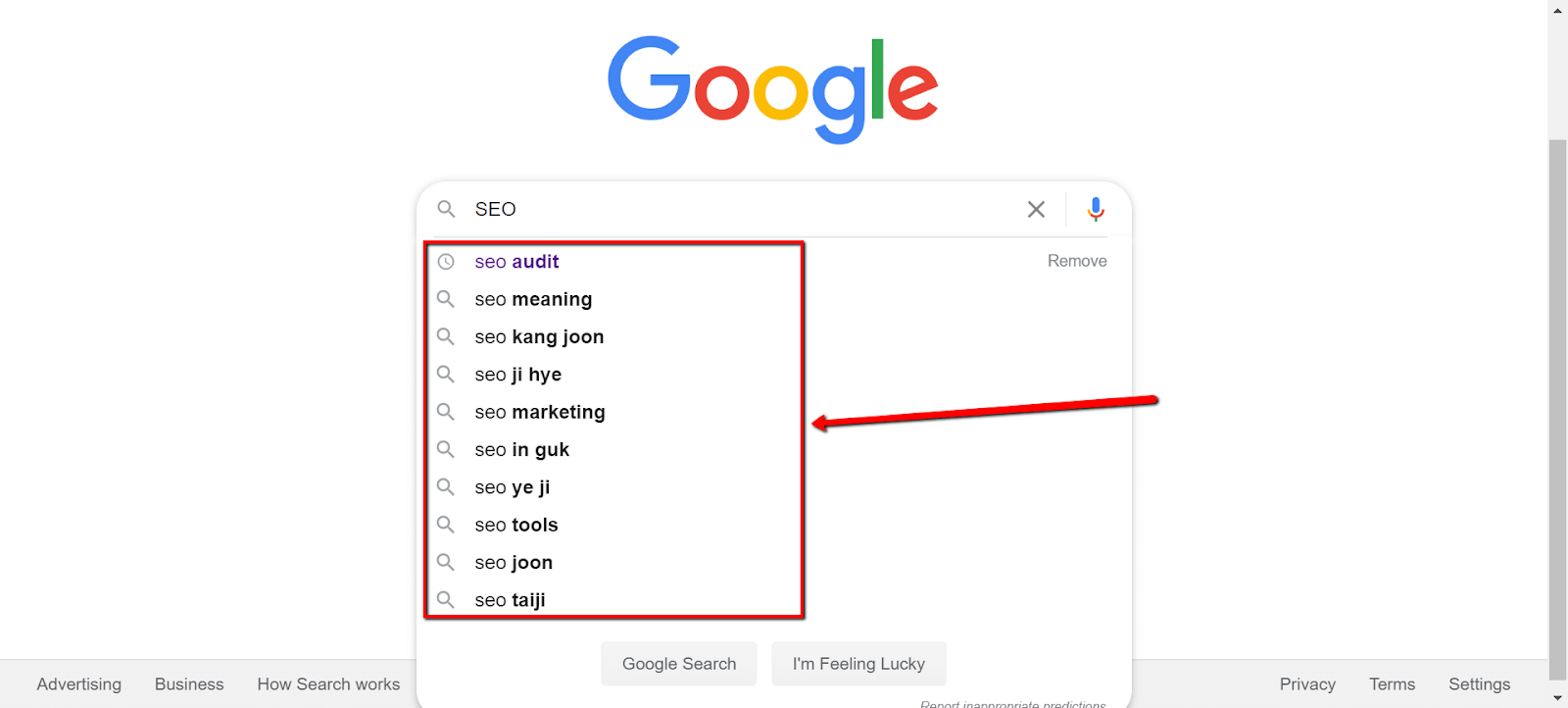lista de palavras-chave sugeridas Pesquisa de palavras-chave para pequenas empresas