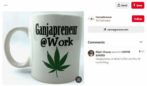 Pinterest Marihuana-Marketing-Taktiken