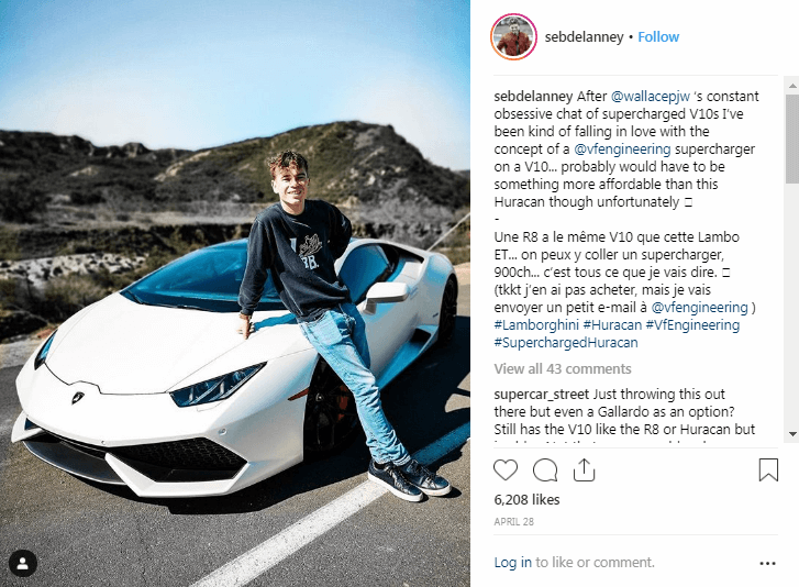 Seb Delanney Instagram Automotive Influencer
