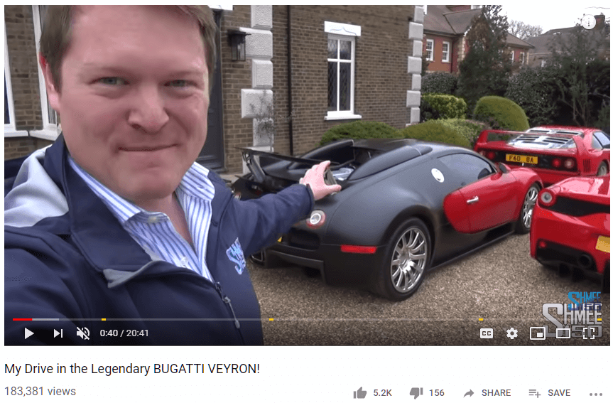 Influenciador automotivo Tim Shmee