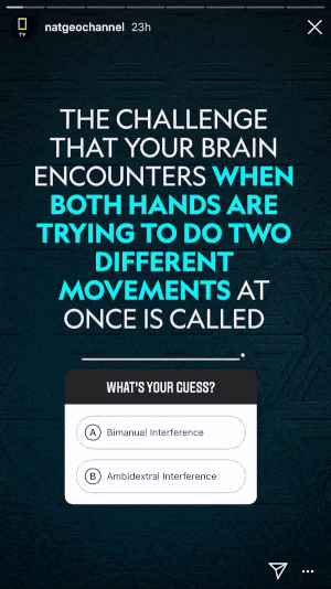 交互式 Instagram 故事示例 natgeo